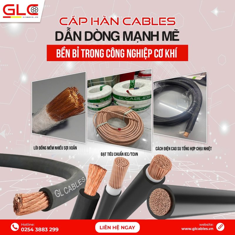 Ứng dụng của dây cáp hàn trong công nghiệp